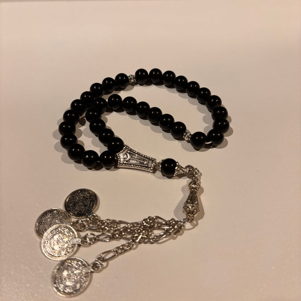 Midnight silver Misbaha