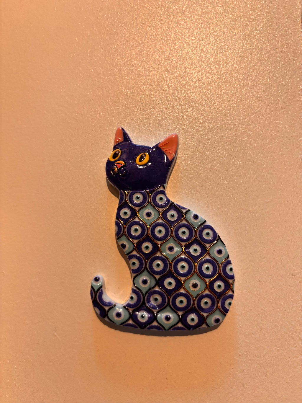 Evil Eye Cat Fridge Magnetic Decor