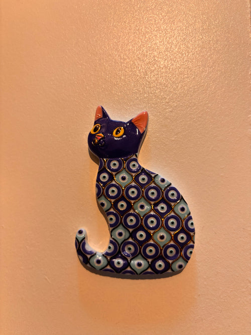Evil Eye Cat Fridge Magnetic Decor