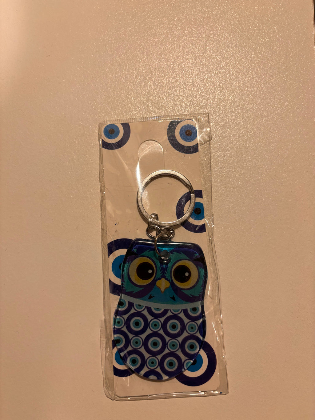 Evil Eye Owl Keychain
