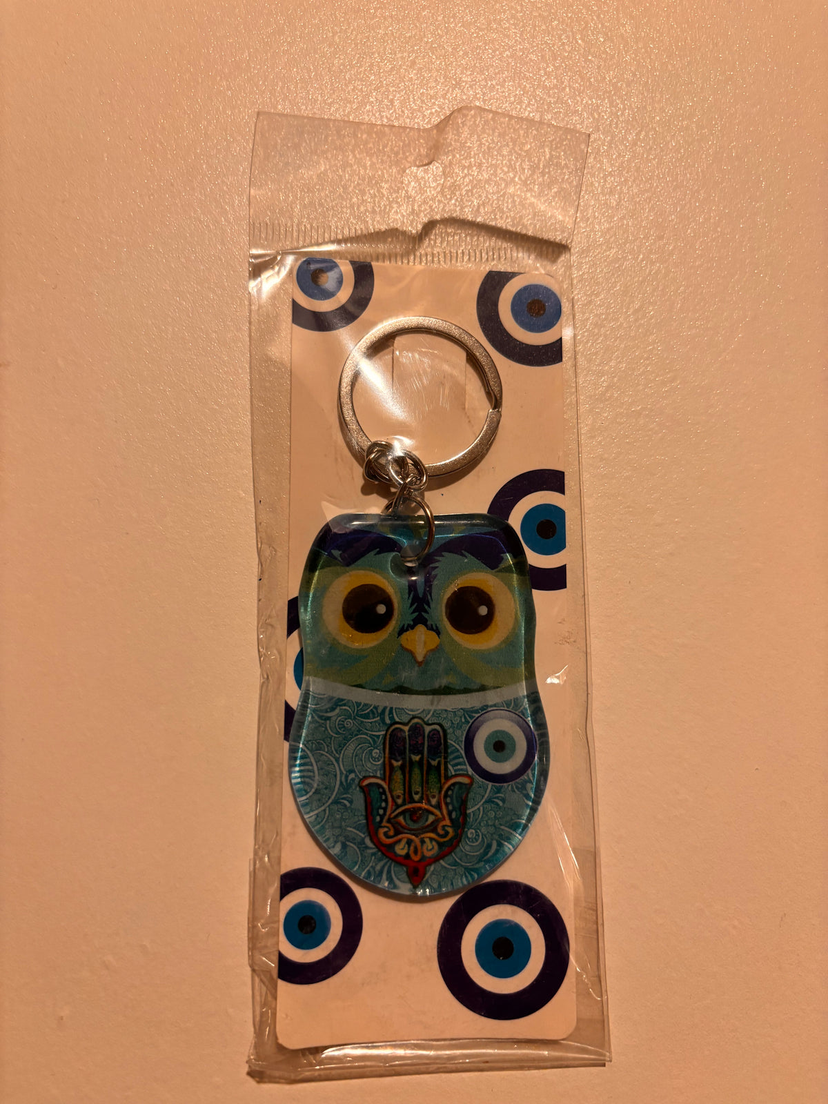 Evil Eye Owl Keychain