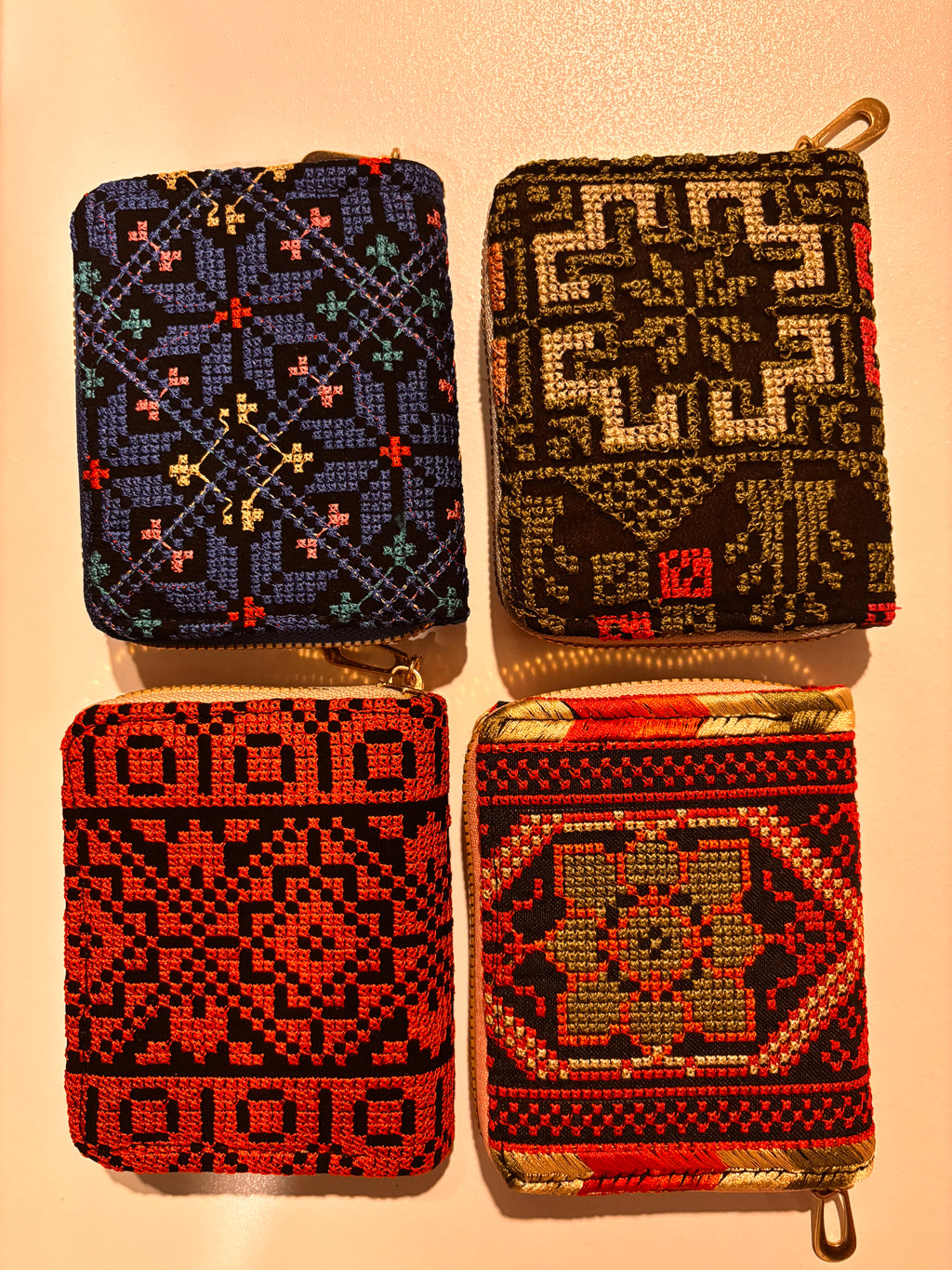Traditional Palestinian Embroidered women wallet