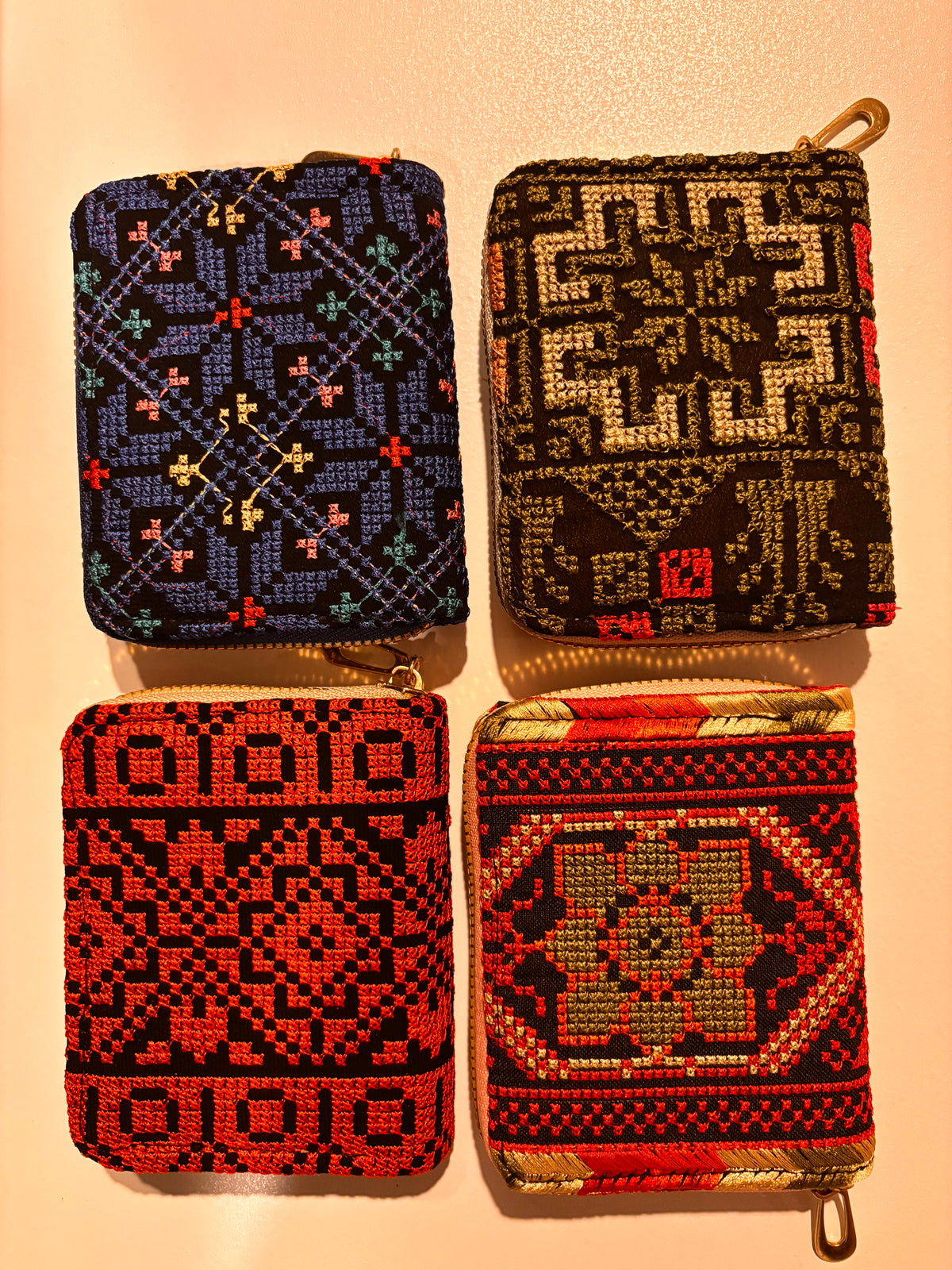 Traditional Palestinian Embroidered women wallet