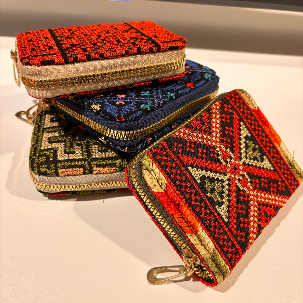 Traditional Palestinian Embroidered women wallet