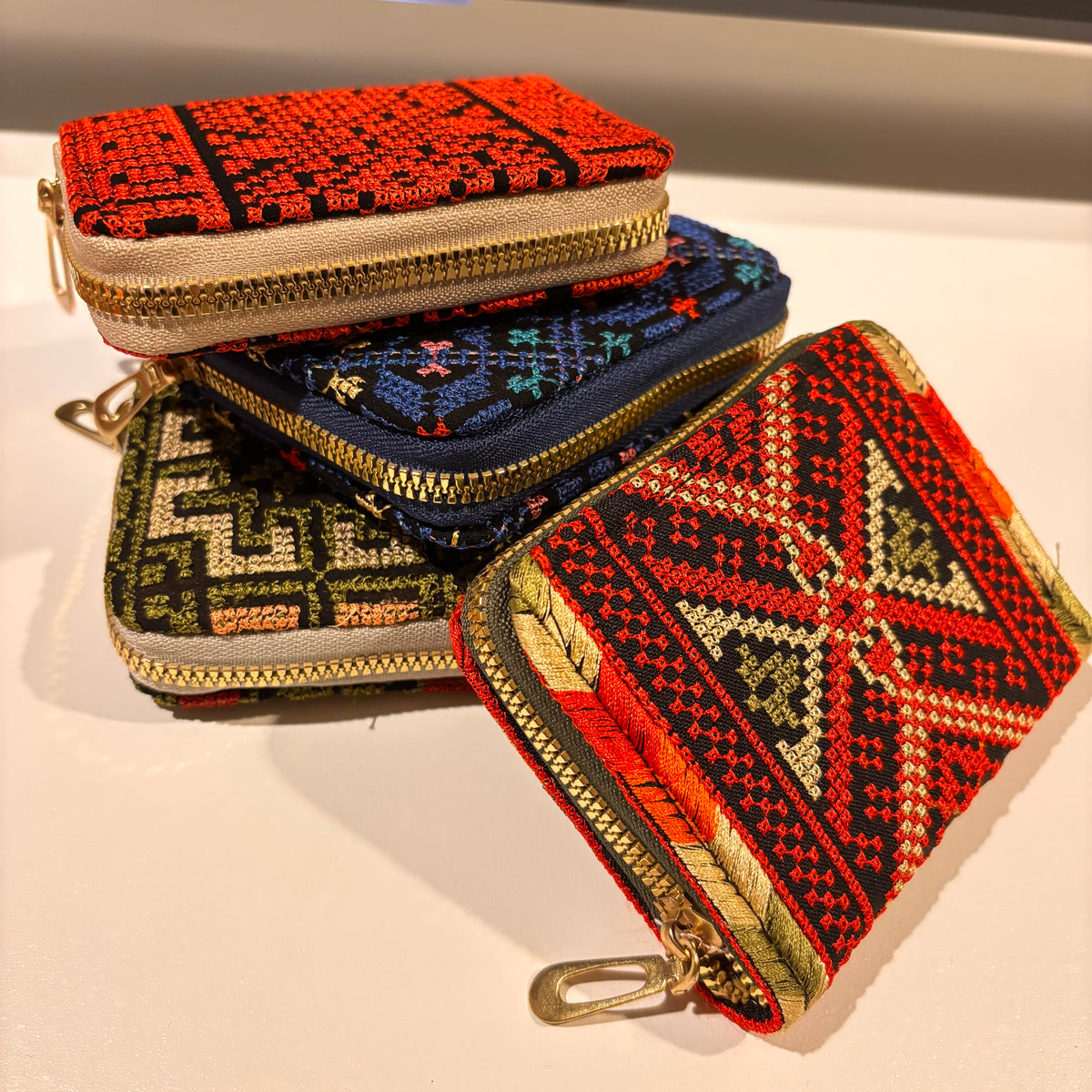 Traditional Palestinian Embroidered women wallet