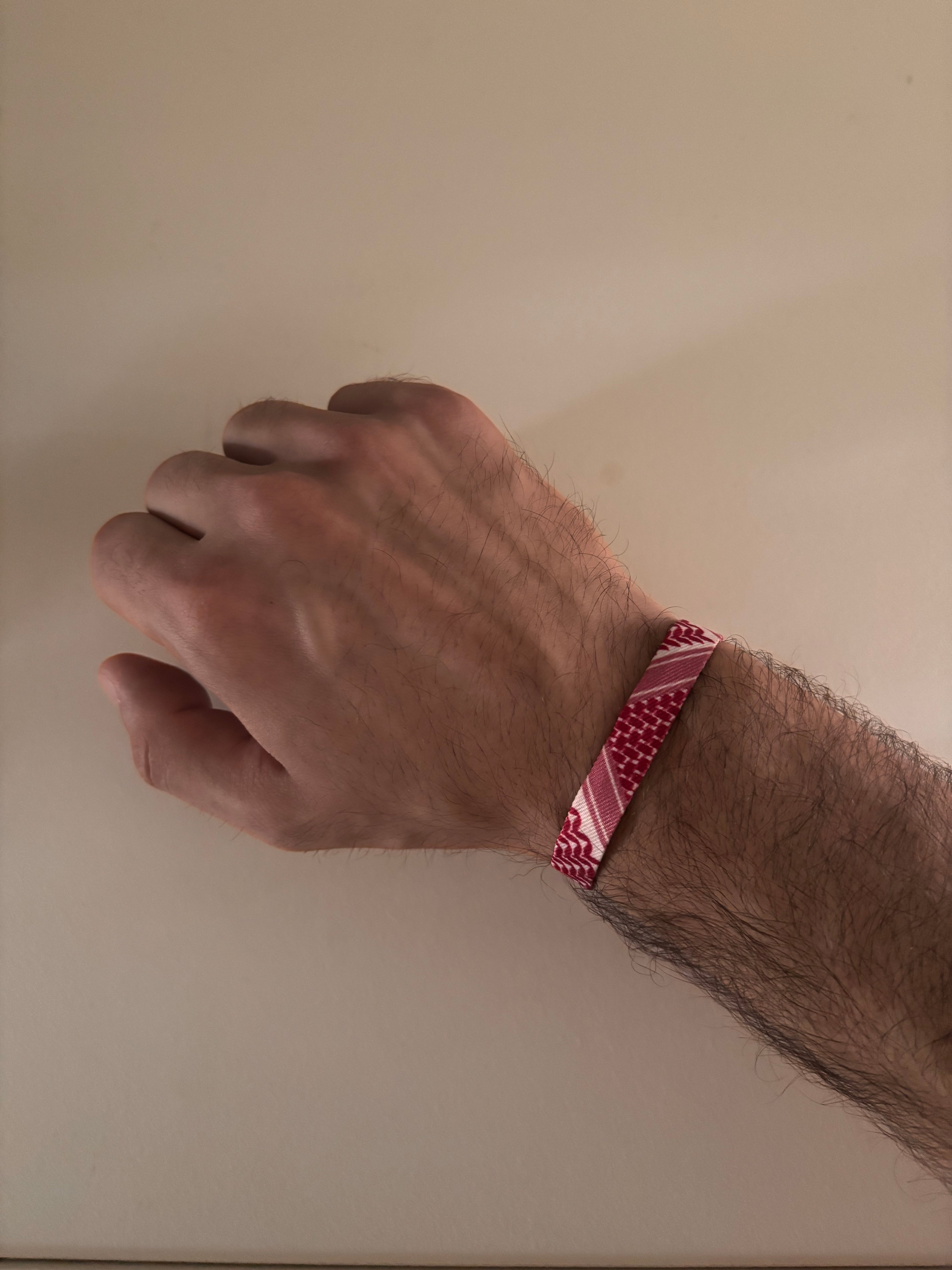kuffiyah pattern braided bracelet, ethnic pattern braided bracelet