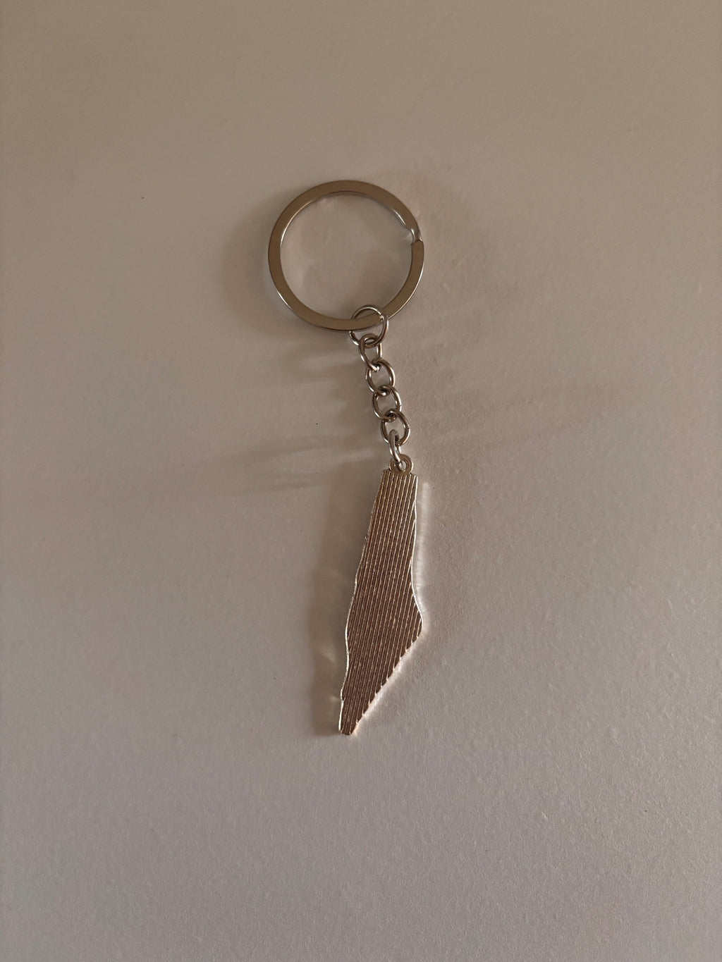 palestine map shaped keychain