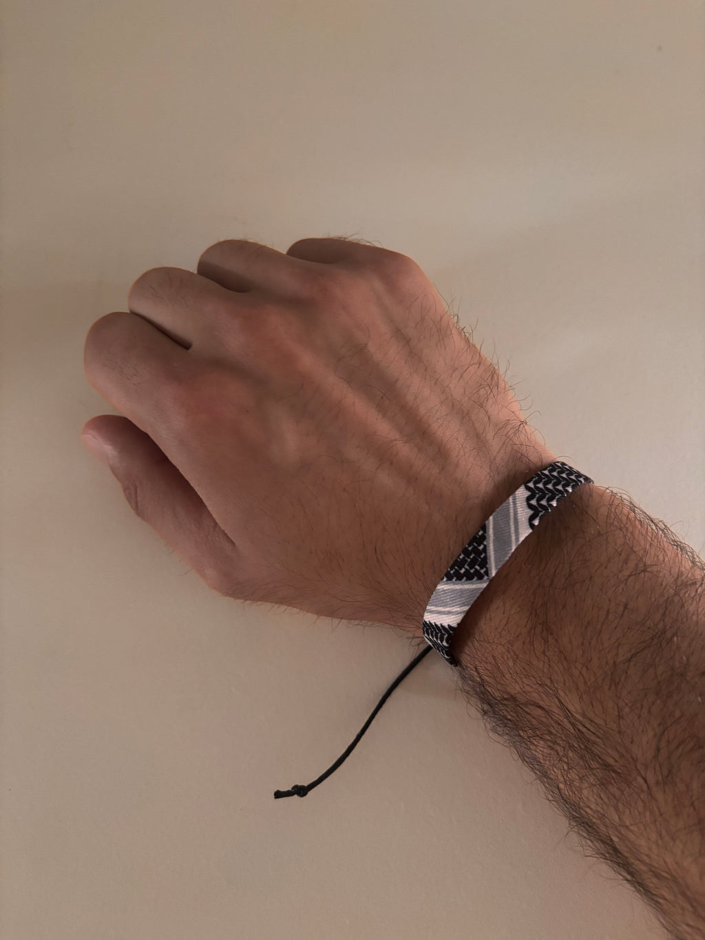 kuffiyah pattern braided bracelet, ethnic pattern braided bracelet