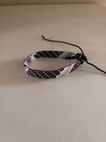 kuffiyah pattern braided bracelet, ethnic pattern braided bracelet